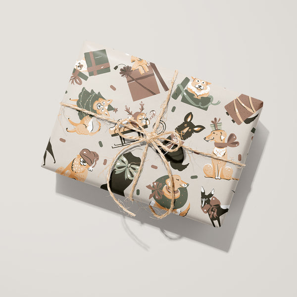 Fashion Dogs Wrapping Paper