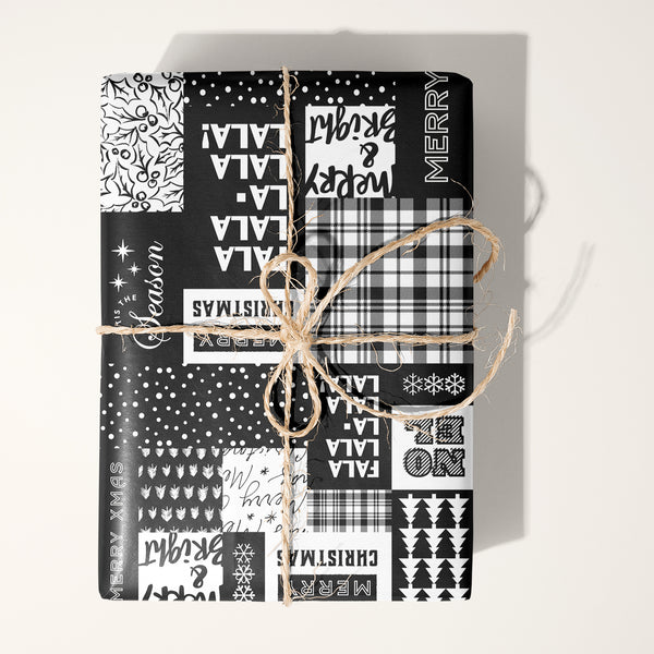 Merry Collage Wrapping Paper