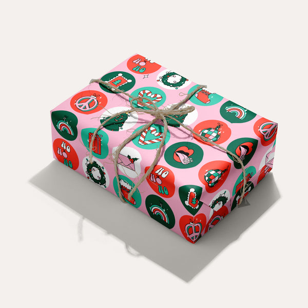 Christmas Emoji Wrapping Paper