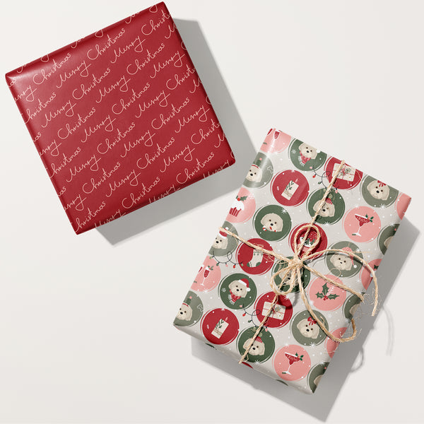 Lhasa Apso Ornaments Wrapping Paper