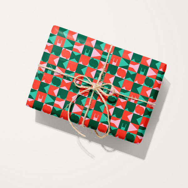 Merry Xmas Block Wrapping Paper