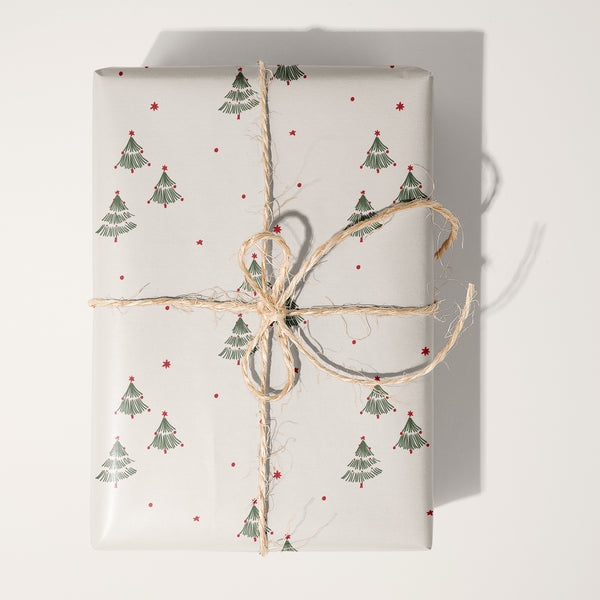 Nordic Christmas Trees Wrapping Paper