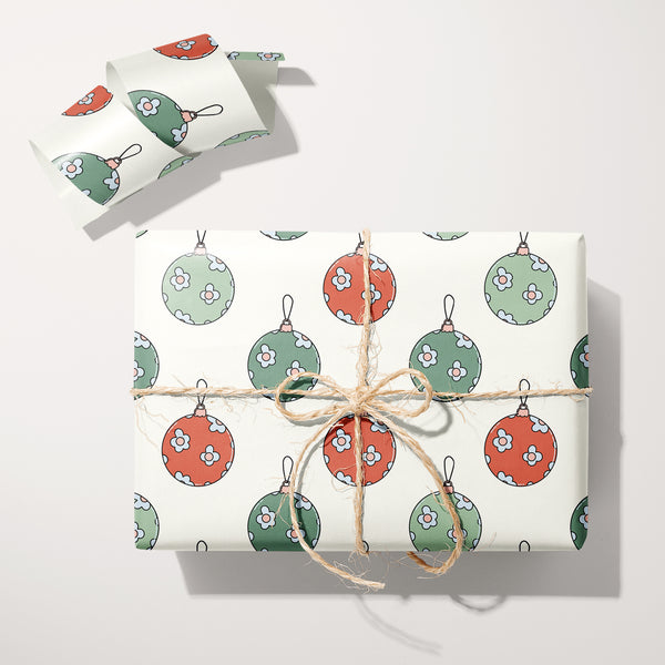 Retro Ornaments Wrapping Paper