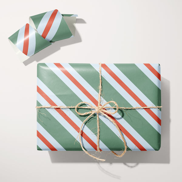 Retro Candy Stripes Wrapping Paper
