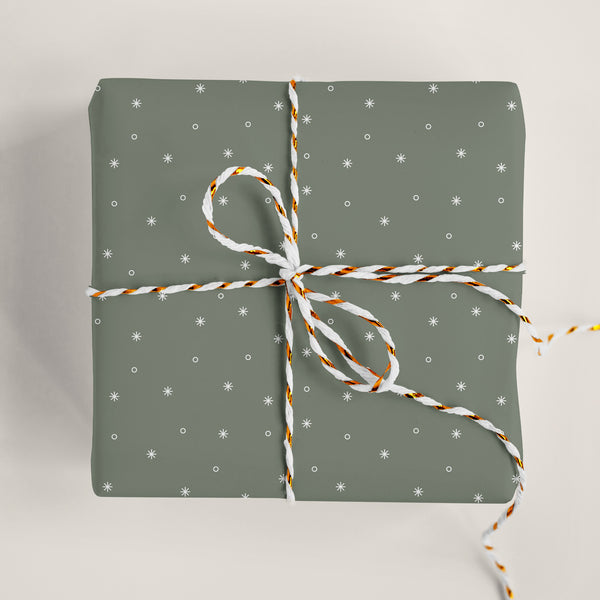 Simple Snowflakes Wrapping Paper