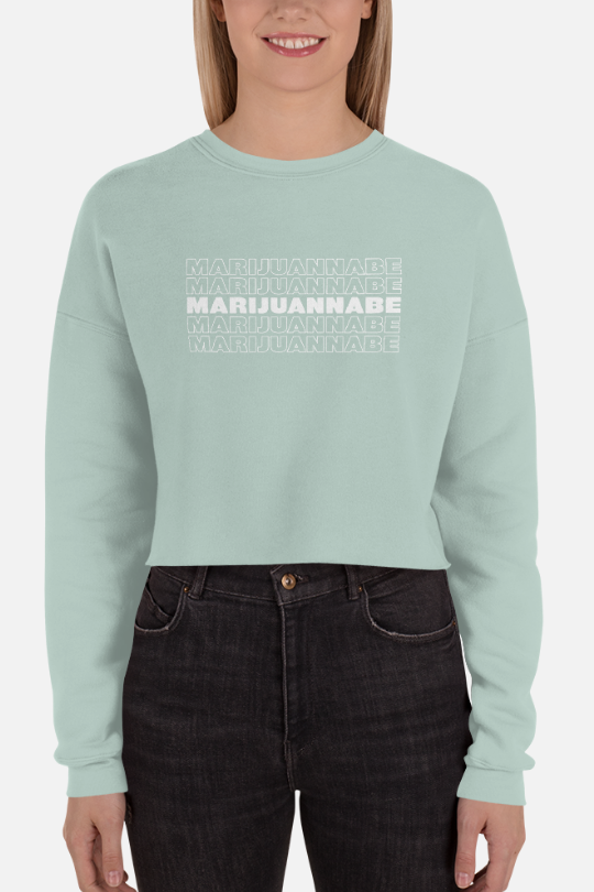 Marijuannabe Women's Cropped Sweatshirt