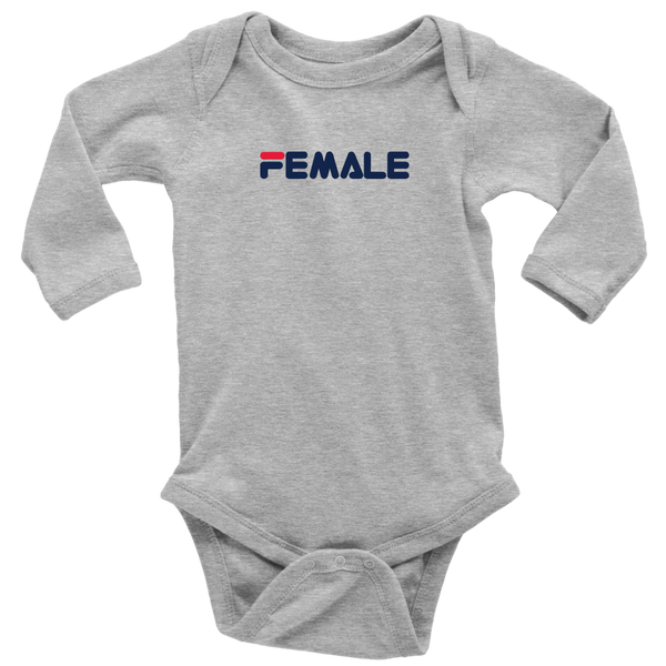 Female Infant Long Sleeve Bodysuit