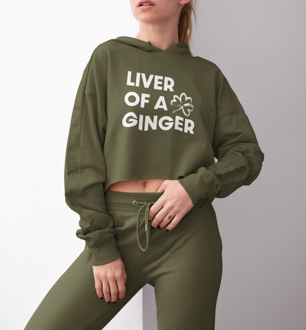 Liver of a Ginger Crop Hoodie