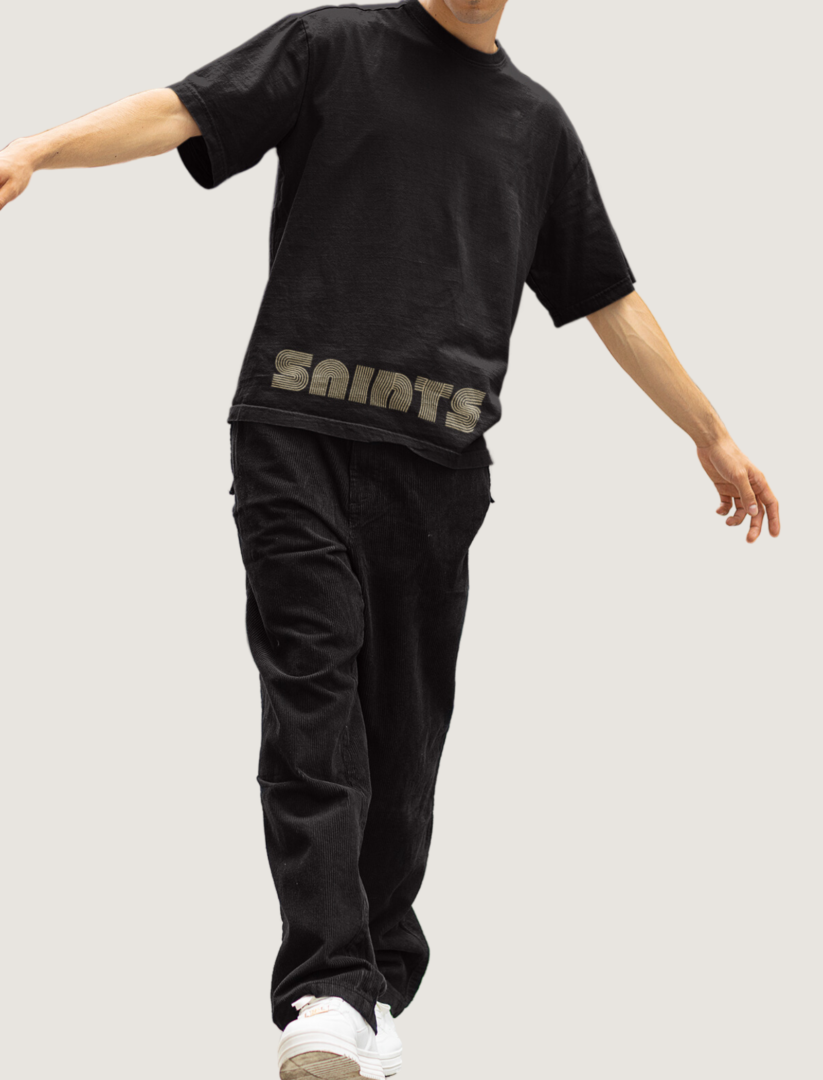 Saints Retro Lined Tee