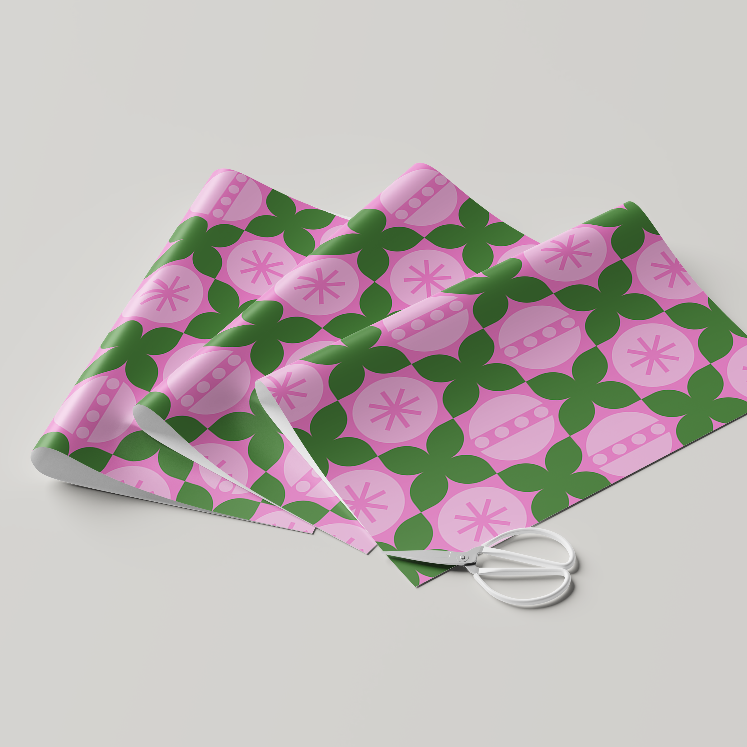 Abstract Ornaments Wrapping Paper