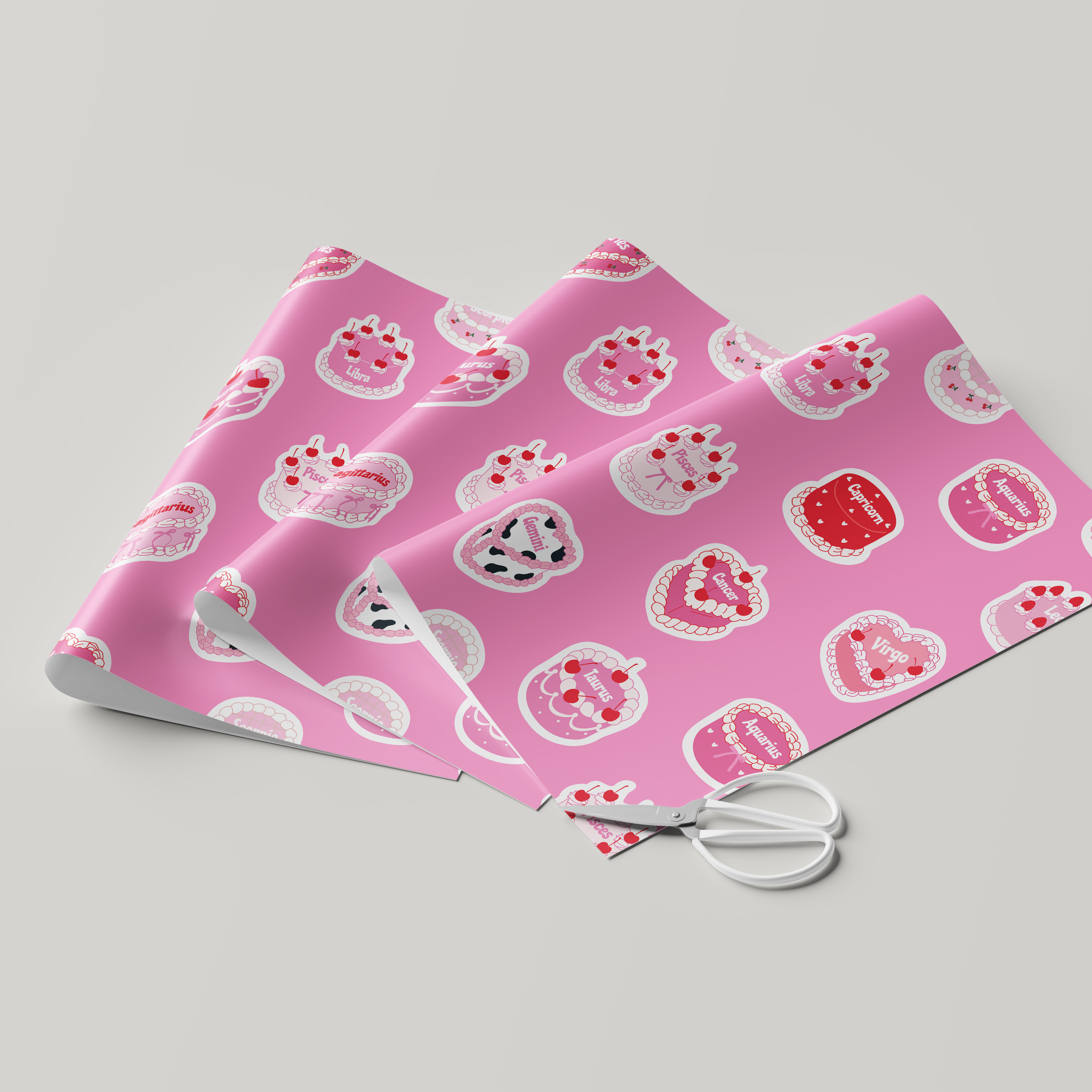 Astrology Cakes Wrapping Paper