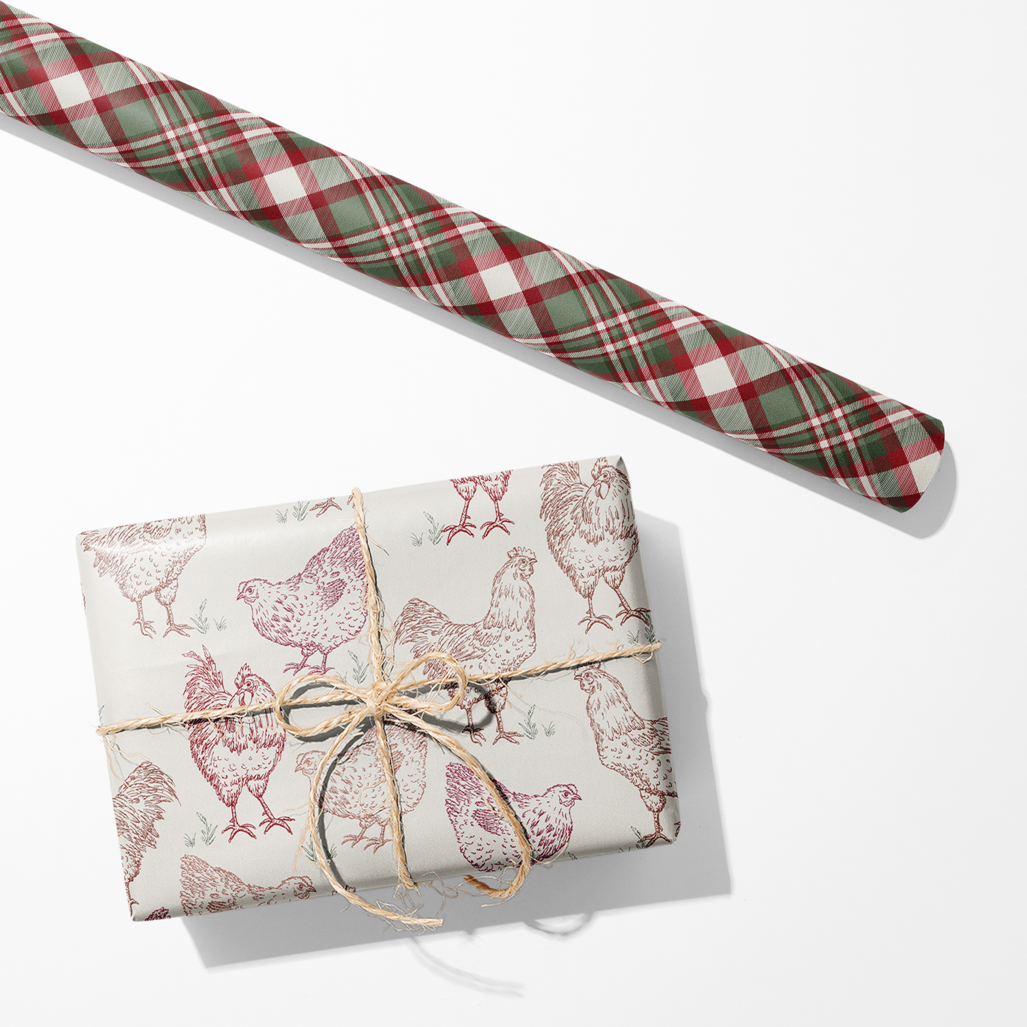Rustic Chickens Wrapping Paper
