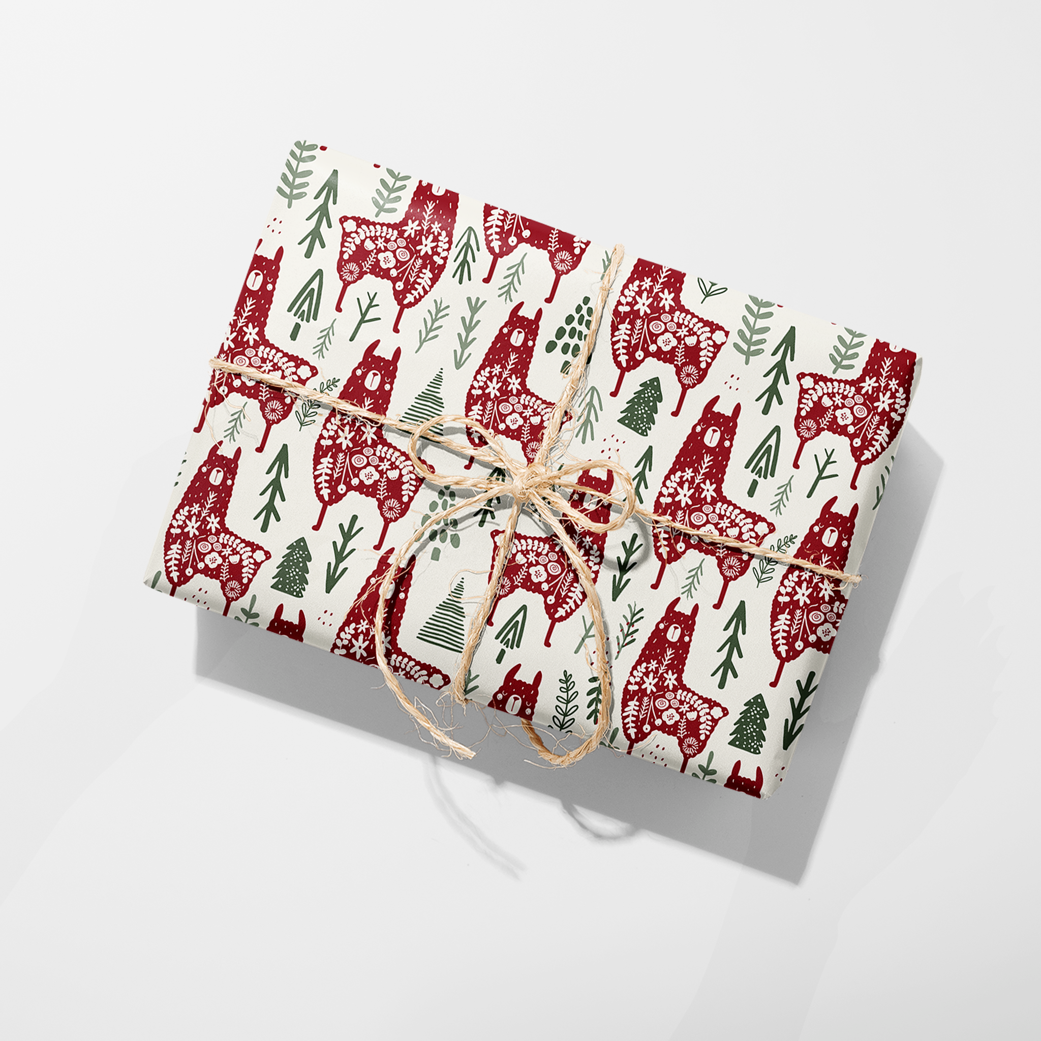 Christmas Llamas Wrapping Paper
