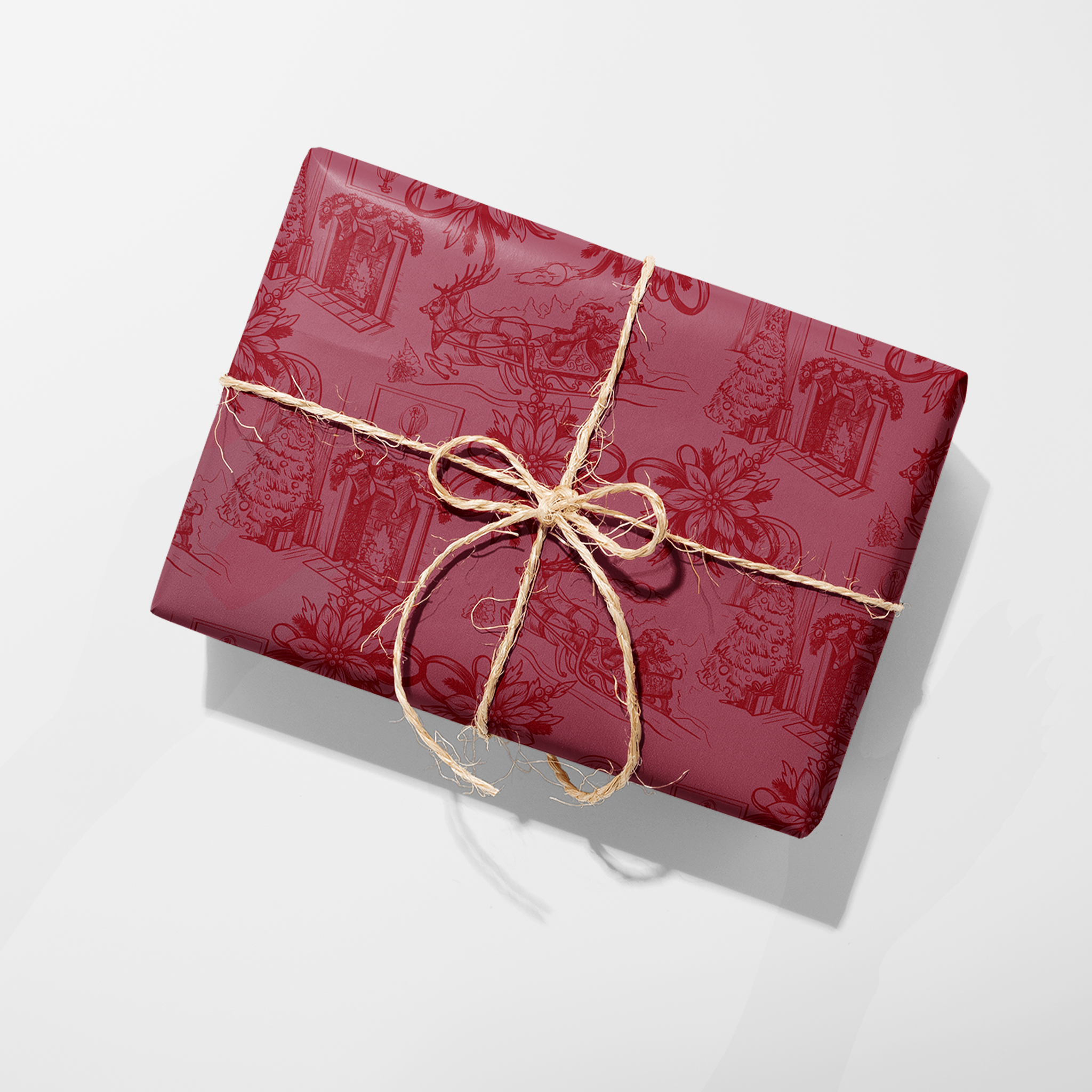 Cozy Christmas Scene Wrapping Paper