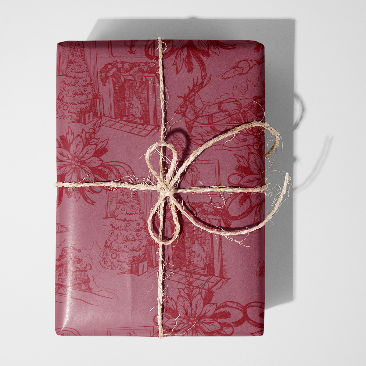 Cozy Christmas Scene Wrapping Paper