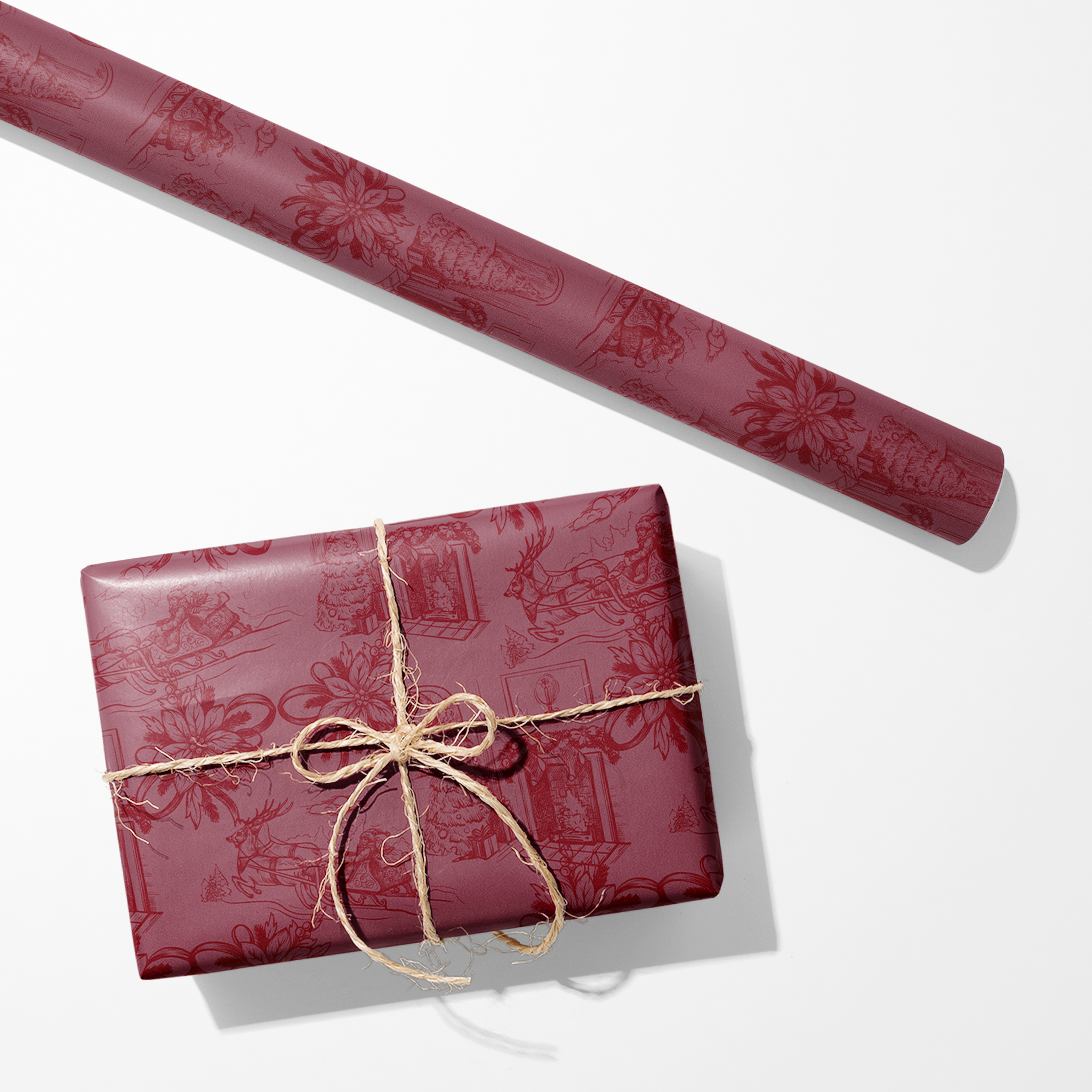 Cozy Christmas Scene Wrapping Paper