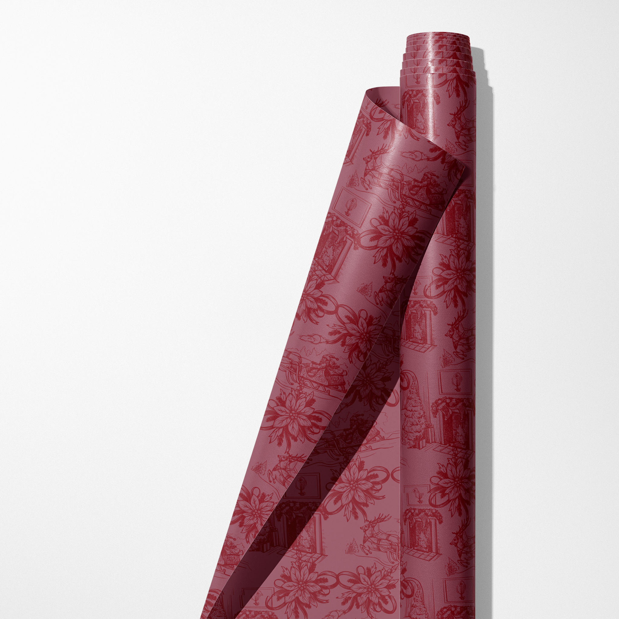 Cozy Christmas Scene Wrapping Paper