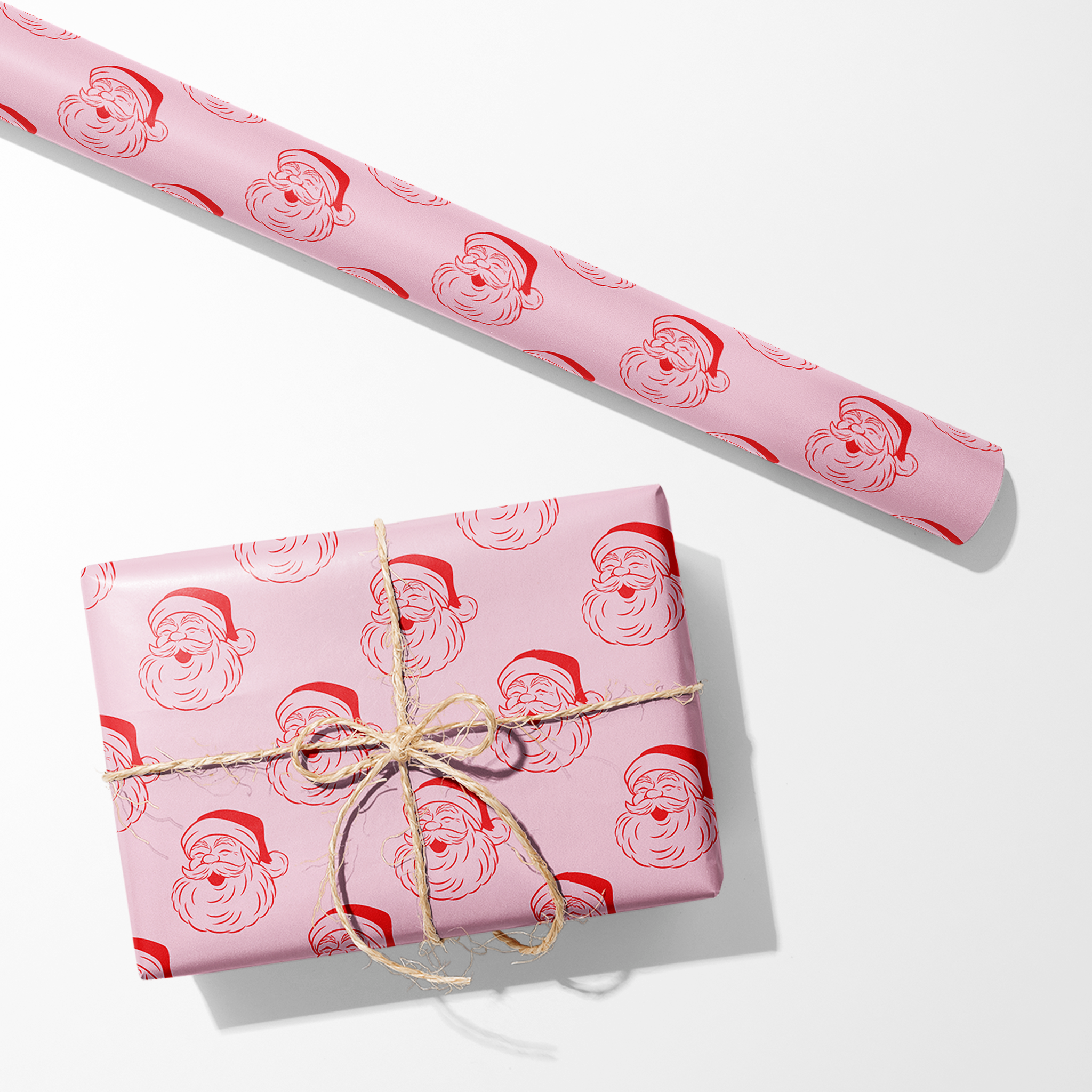 Laughing Santas Wrapping Paper