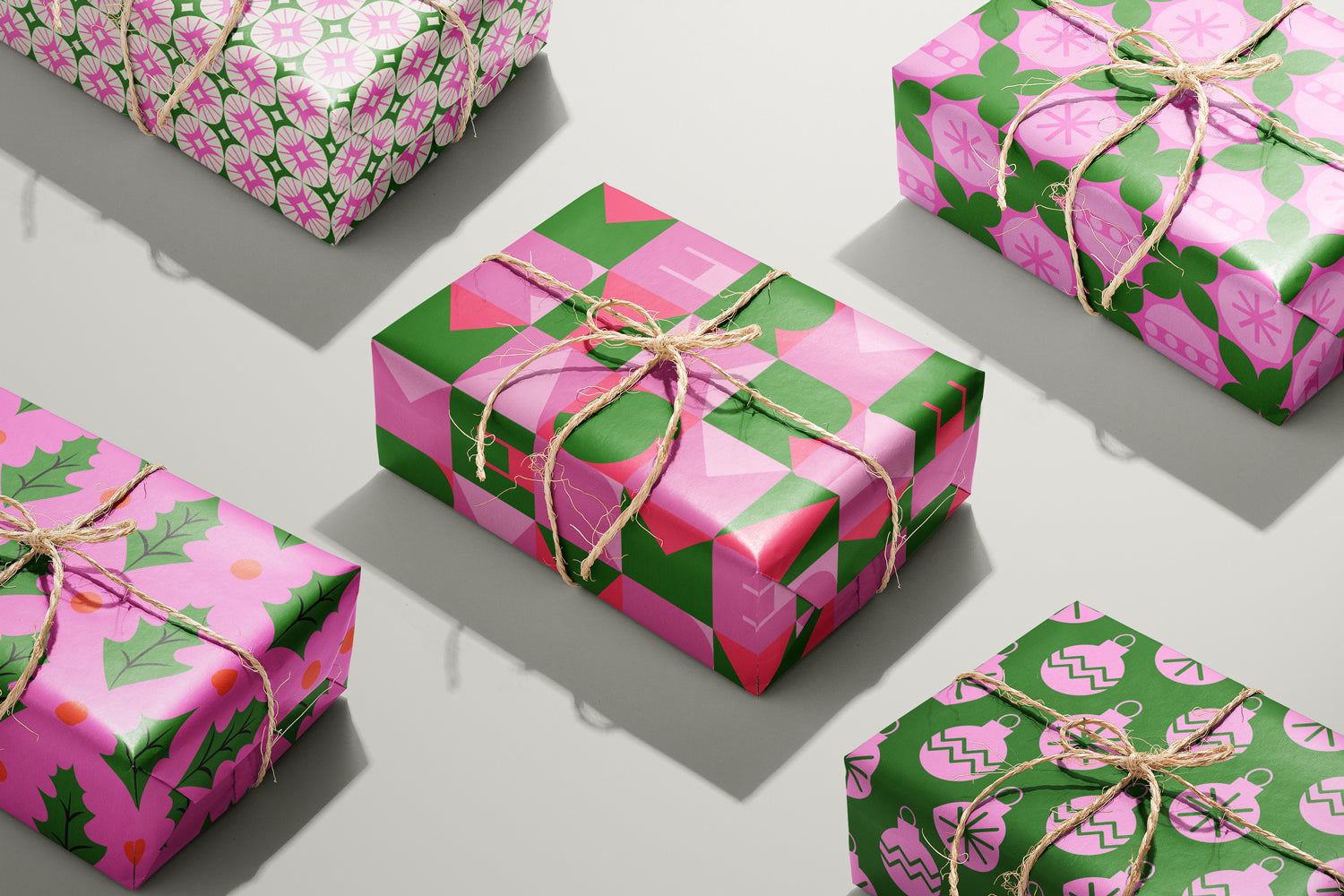 Abstract Ornaments Wrapping Paper
