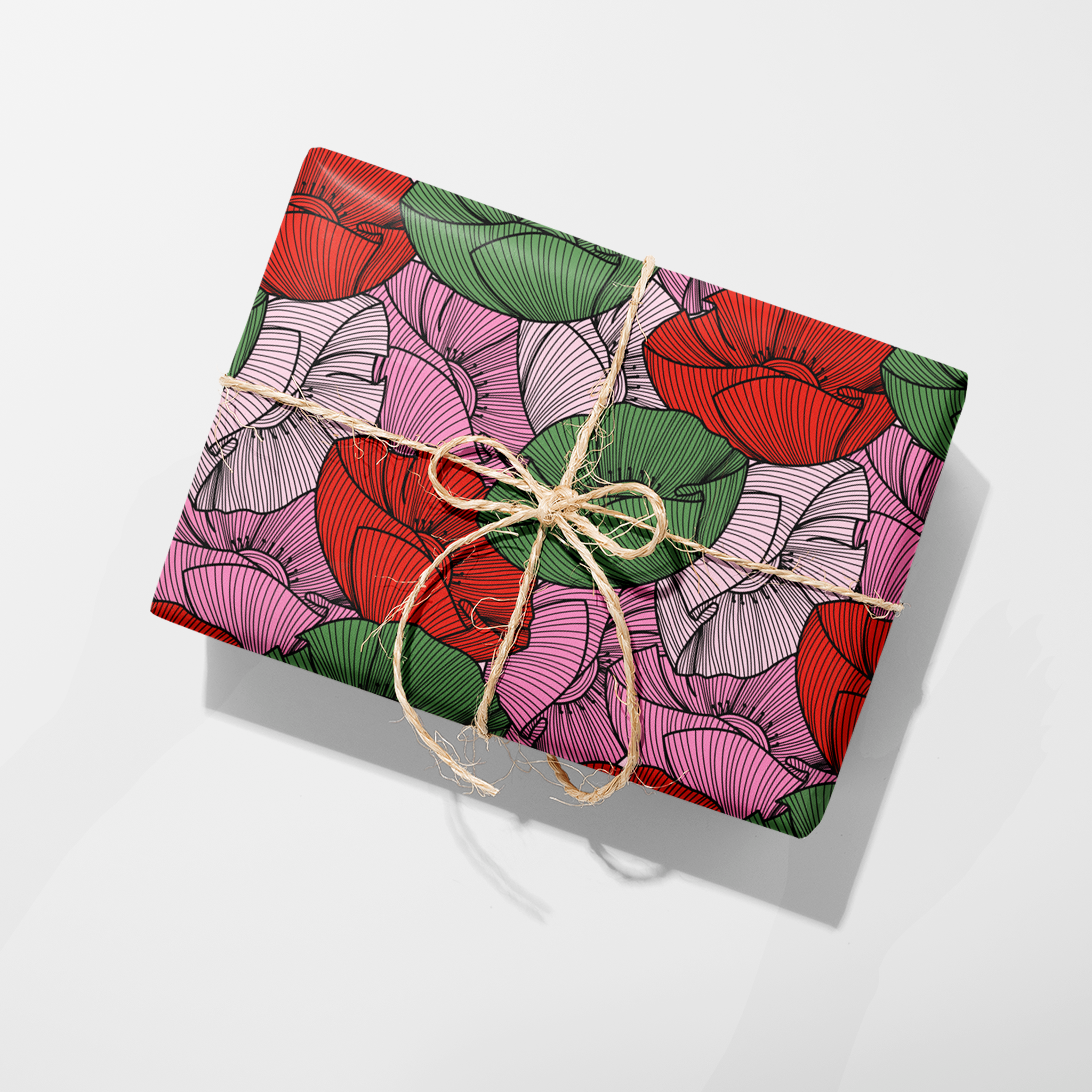 Floral Holiday Wrapping Paper