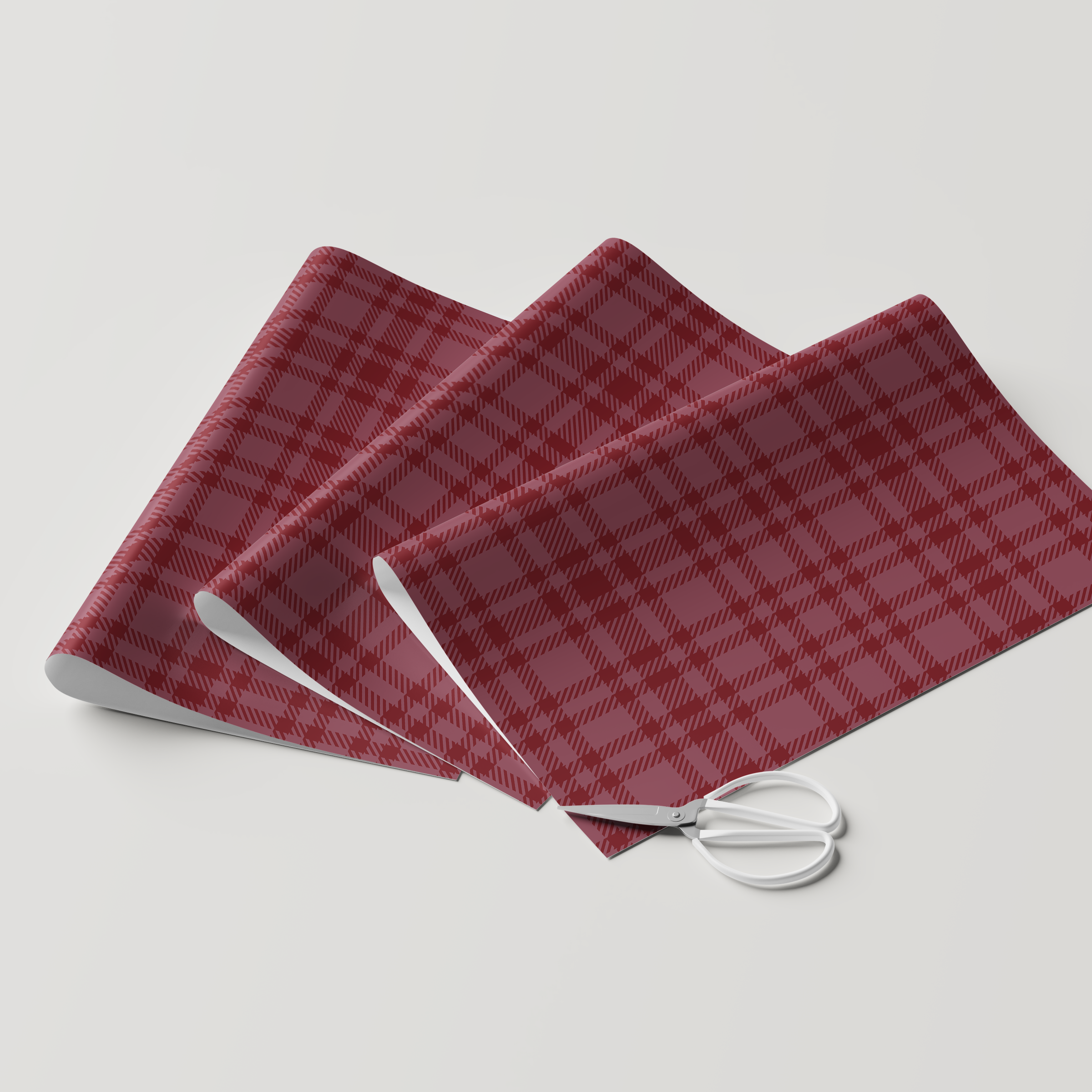 Red Plaid Wrapping Paper