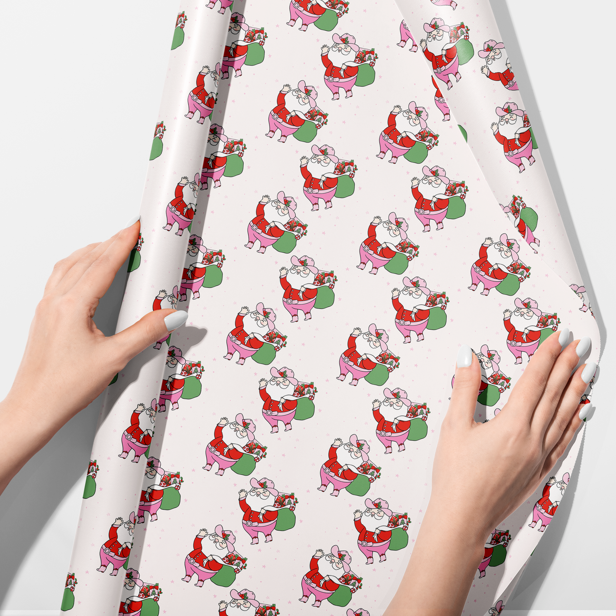 Santa Gift Sack Wrapping Paper