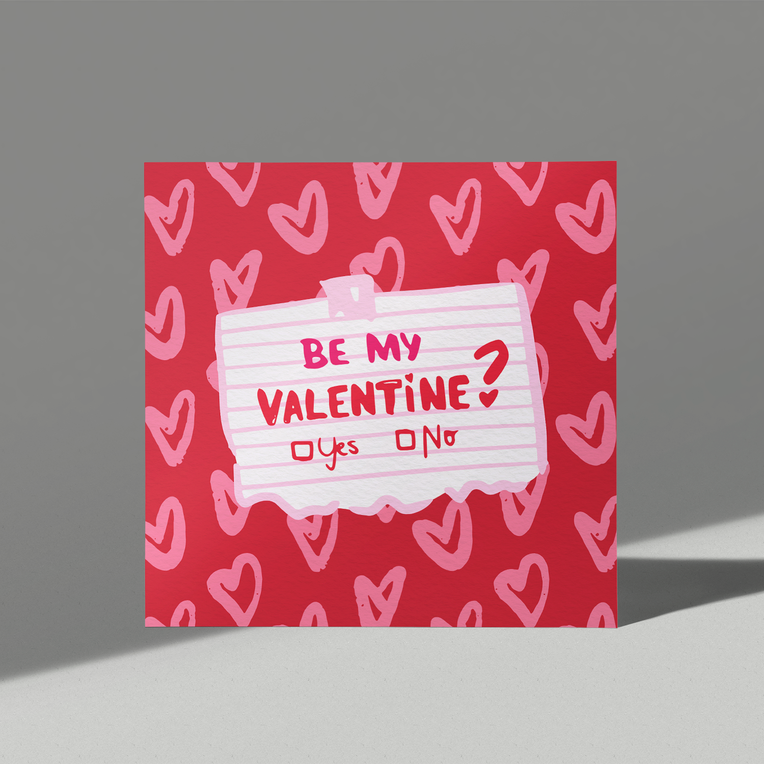 Be My Valentine Card