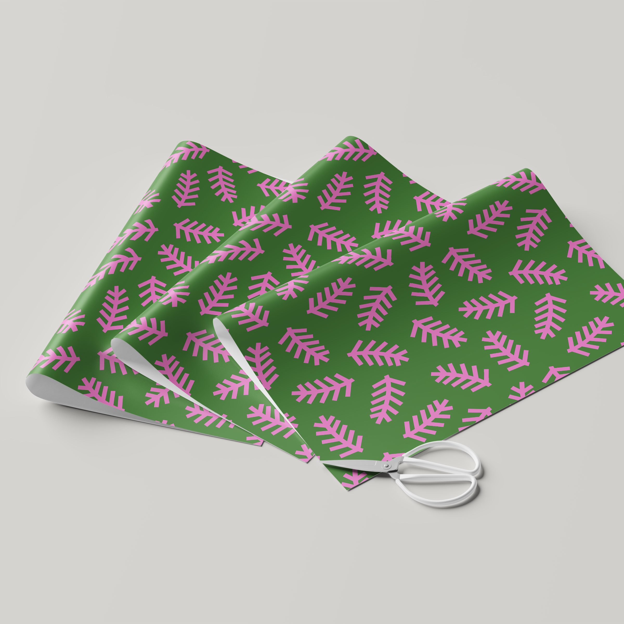 Pine Branches Wrapping Paper