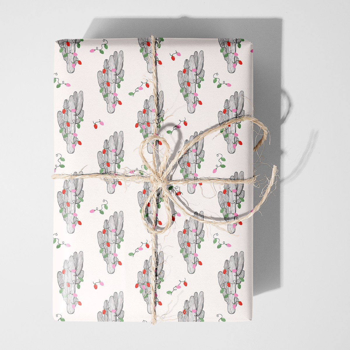 Cactus Lights Wrapping Paper