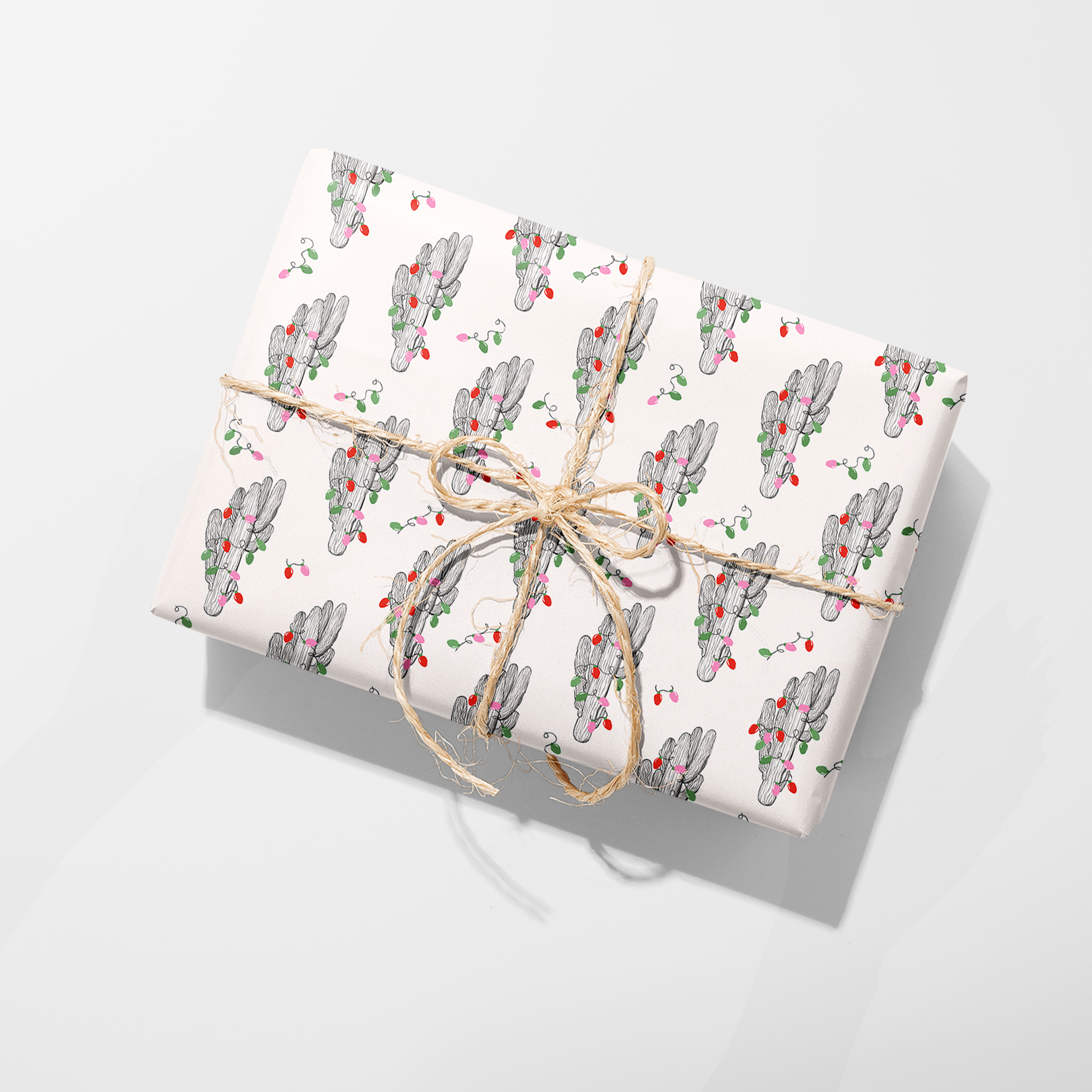 Cactus Lights Wrapping Paper
