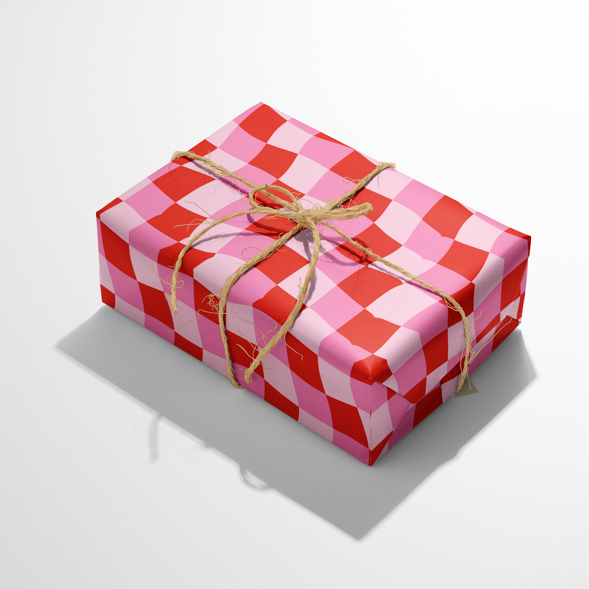 Distorted Checkered Wrapping Paper