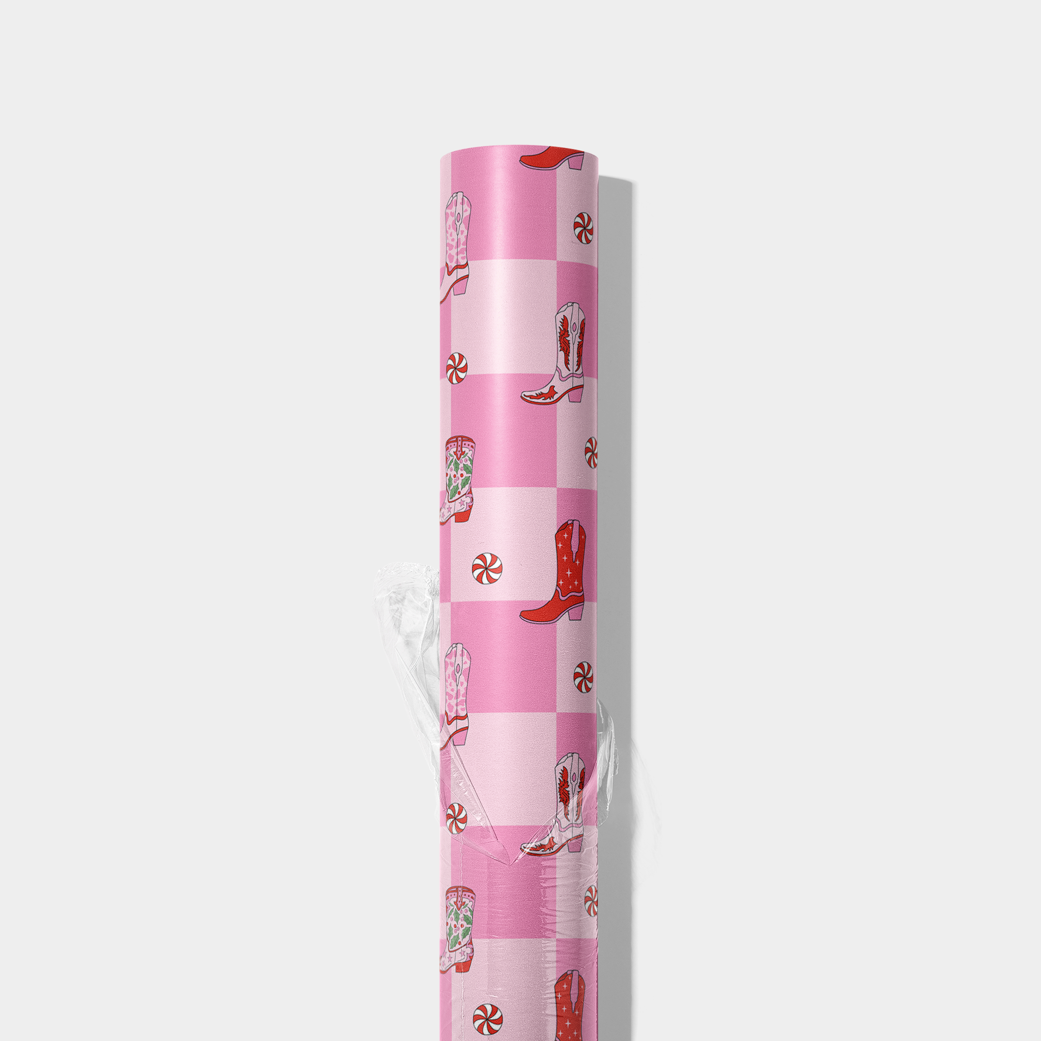 Checkered Cowboy Boots Wrapping Paper