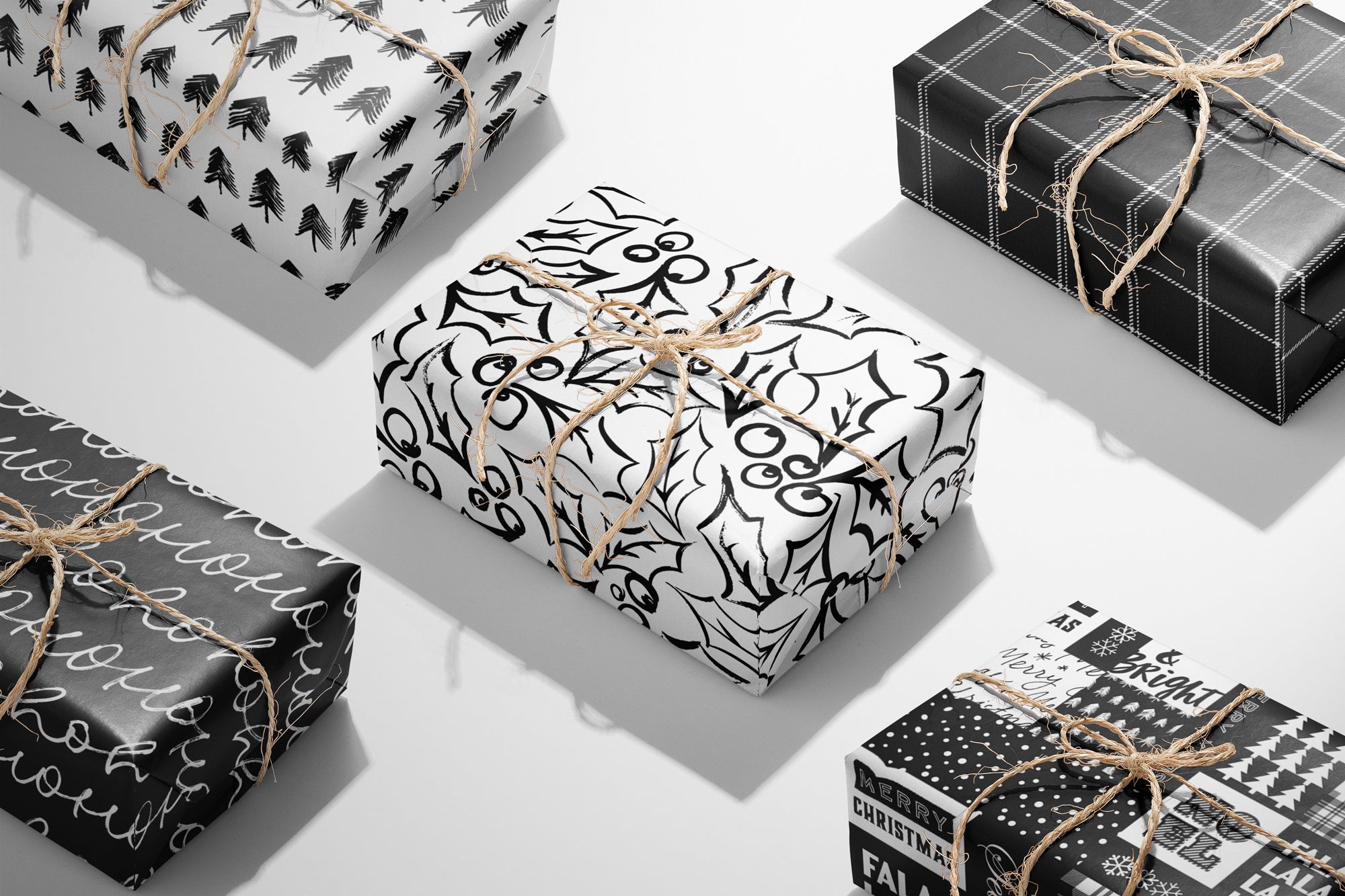 Christmas Frames Wrapping Paper