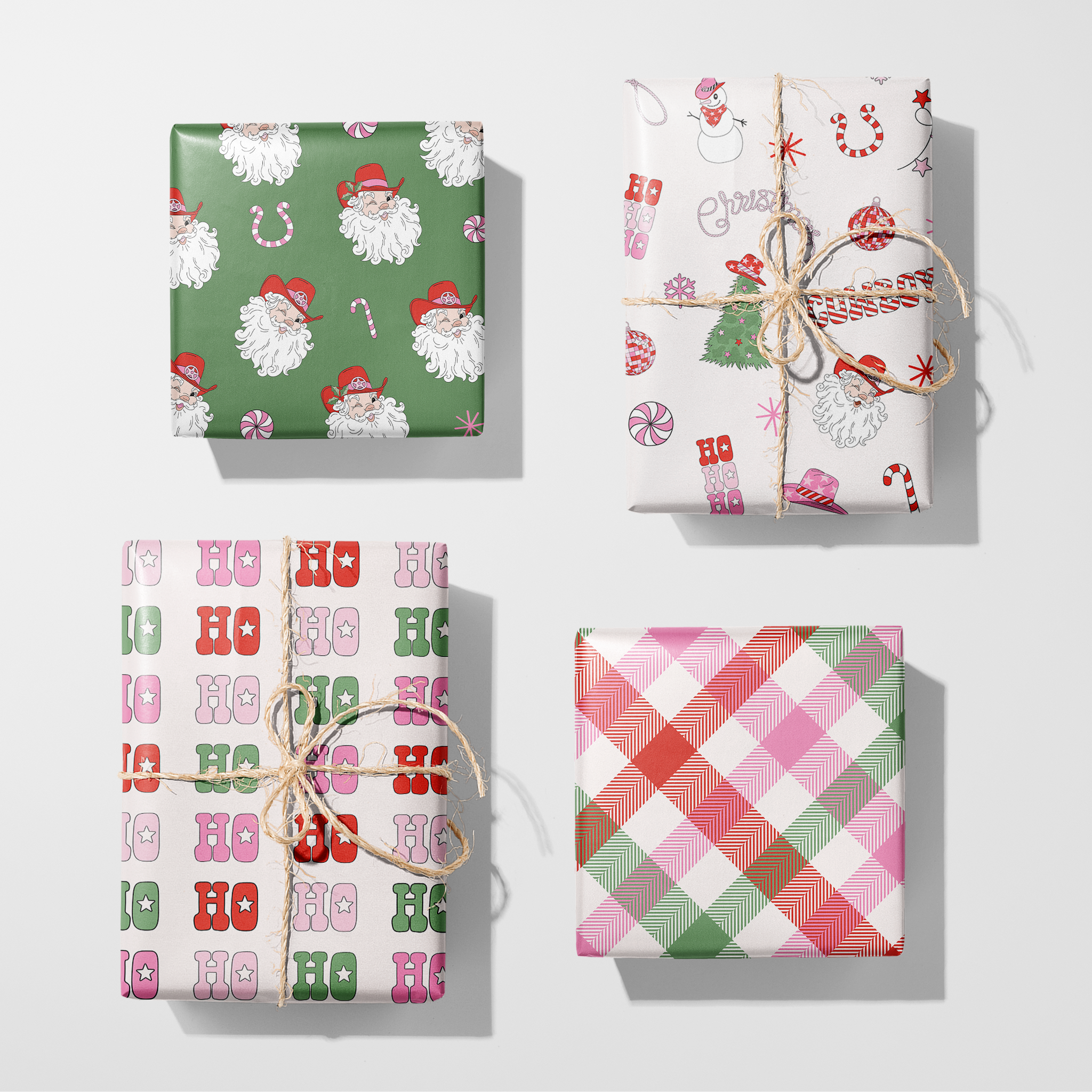 Western Flannel Wrapping Paper