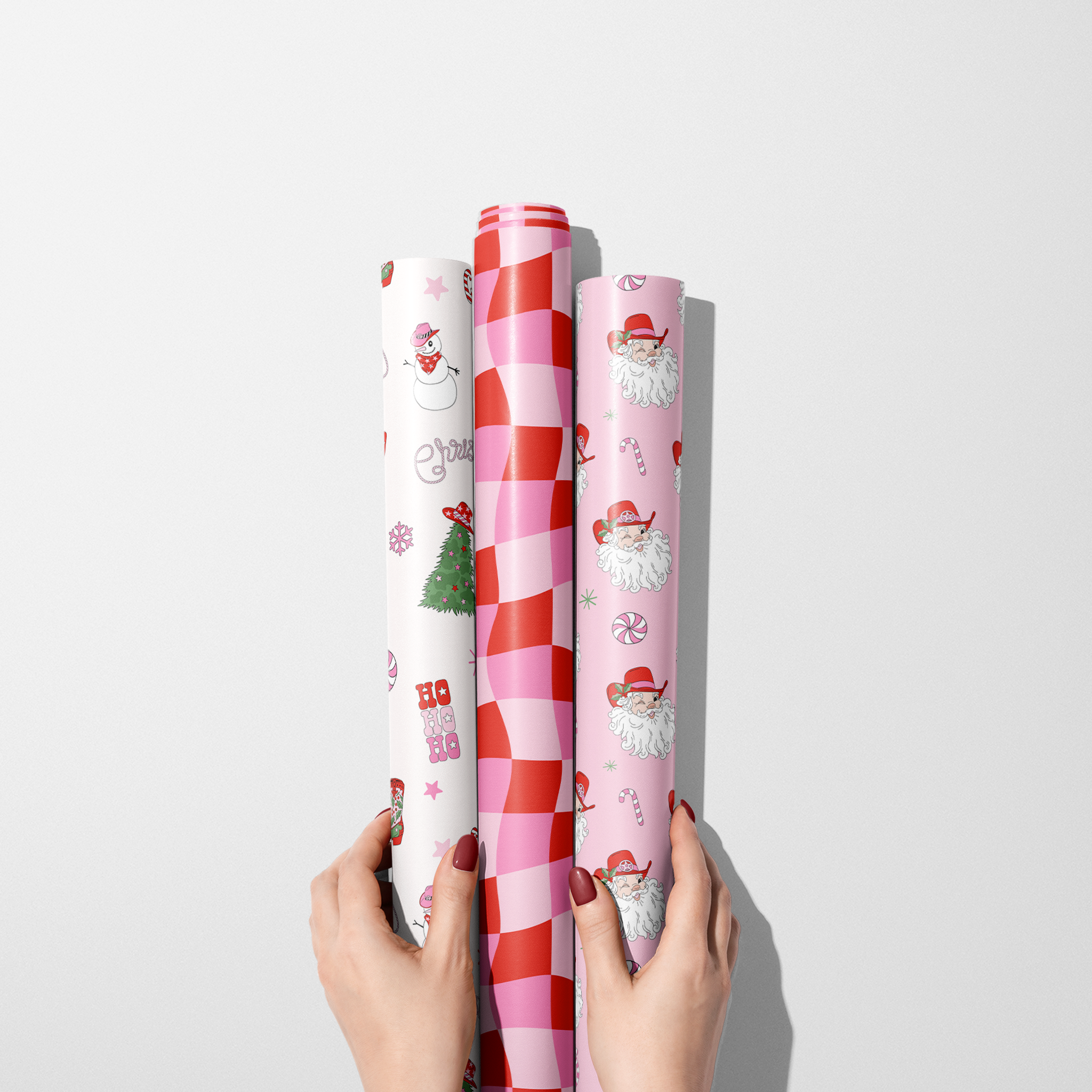Distorted Checkered Wrapping Paper