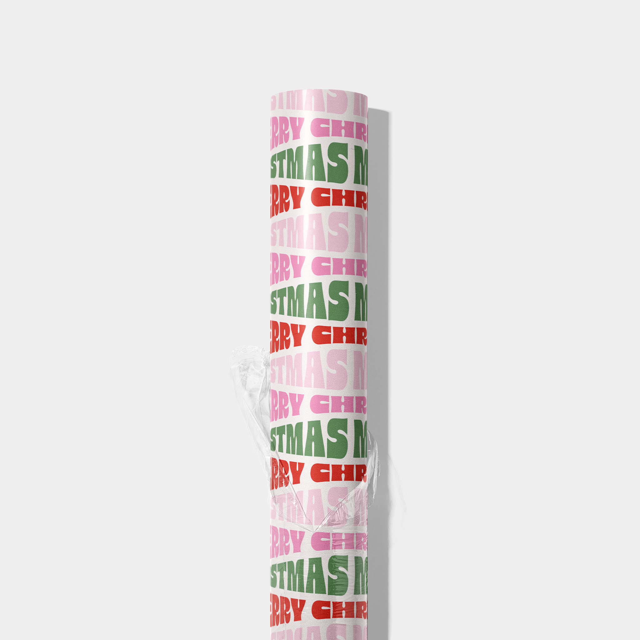 Western Christmas Text Wrapping Paper