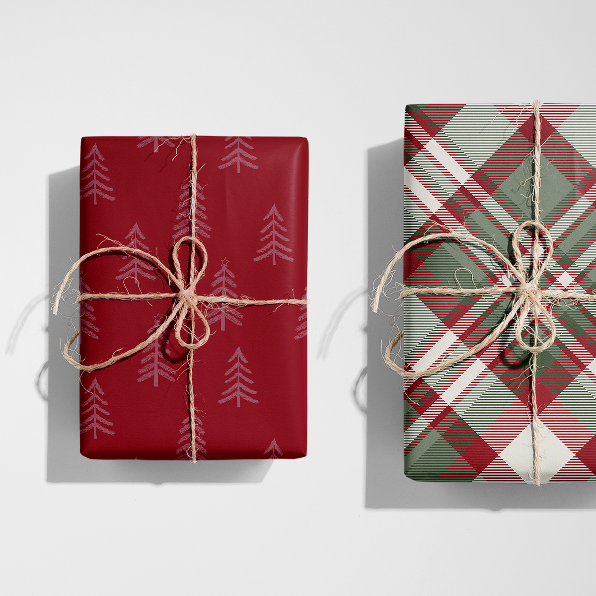 Rustic Trees Wrapping Paper