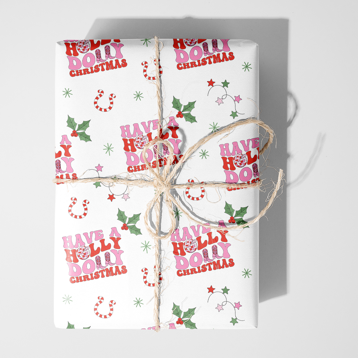 Holly Dolly Christmas Wrapping Paper