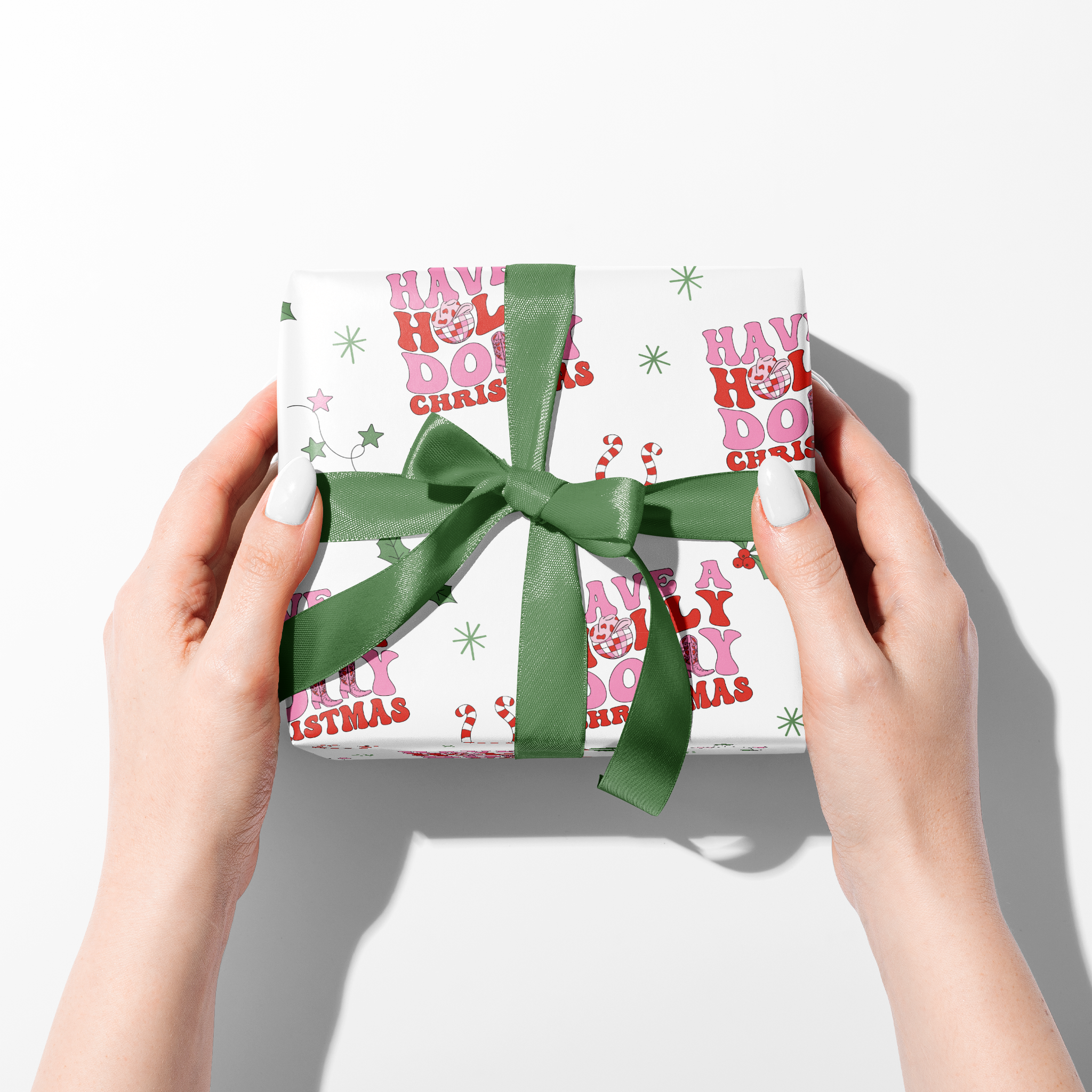 Holly Dolly Christmas Wrapping Paper