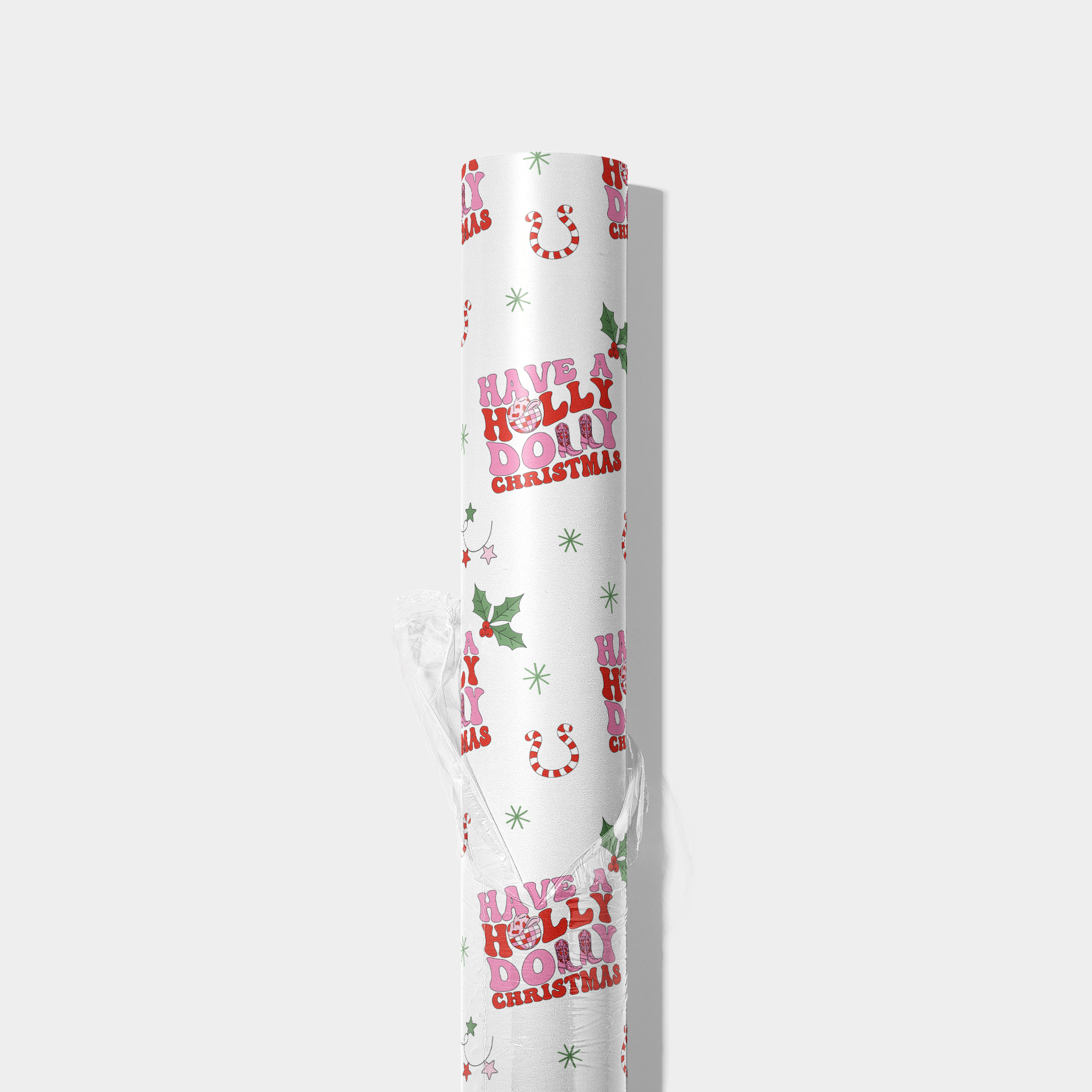 Holly Dolly Christmas Wrapping Paper