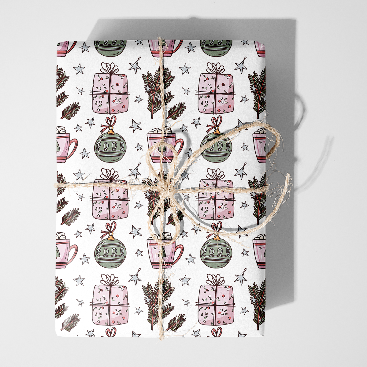 Cocoa and Presents Holiday Wrapping Paper
