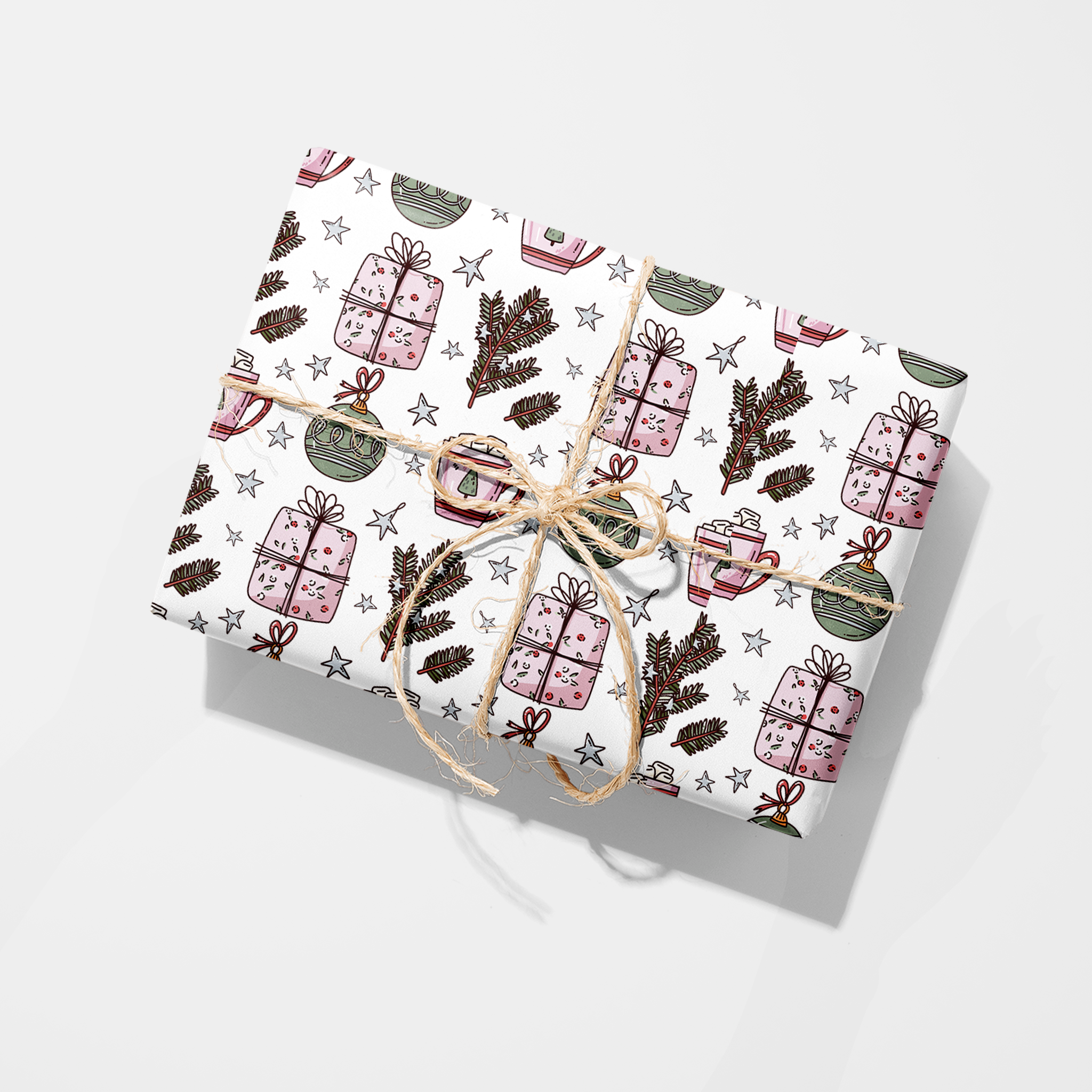 Cocoa and Presents Holiday Wrapping Paper