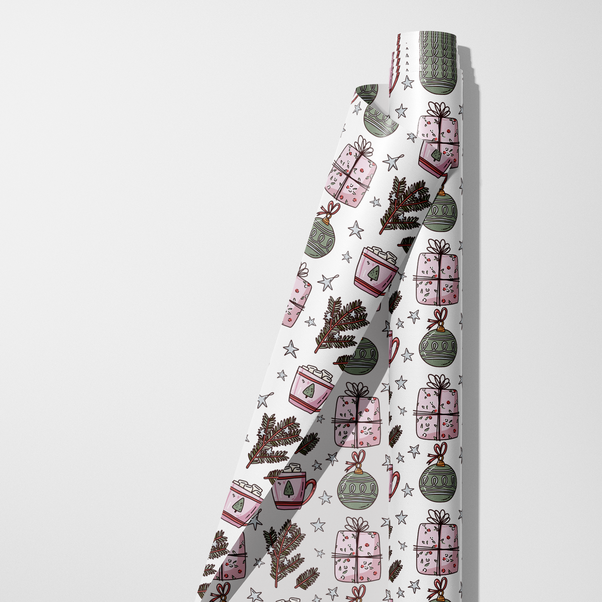 Cocoa and Presents Holiday Wrapping Paper