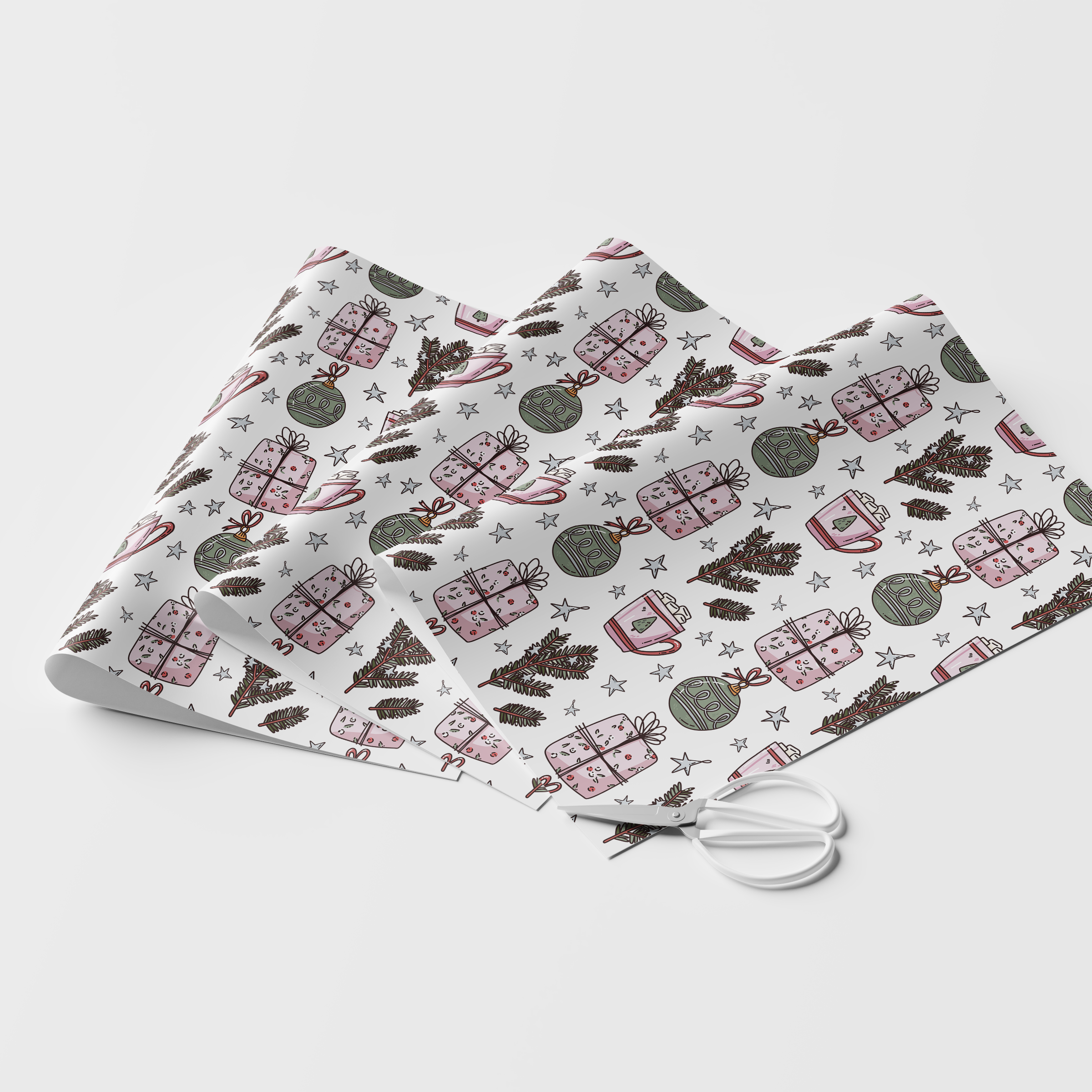 Cocoa and Presents Holiday Wrapping Paper
