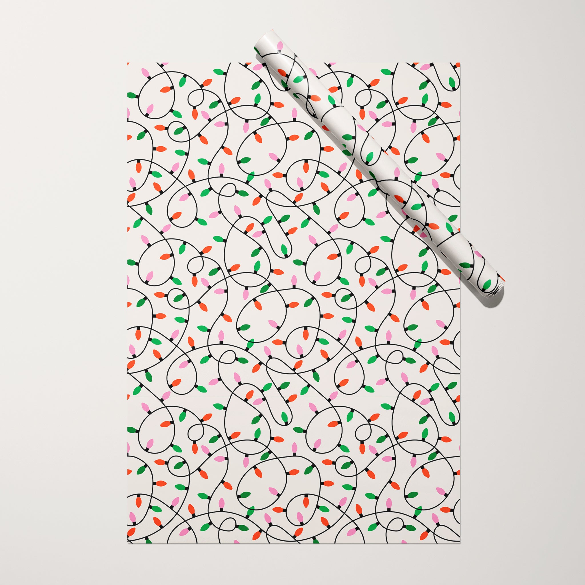 Christmas Lights Wrapping Paper