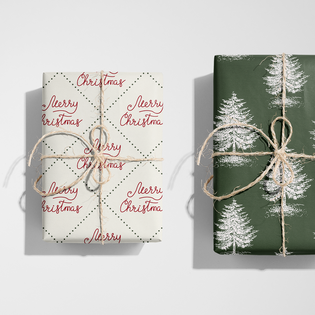 Merry Christmas Stitching Wrapping Paper
