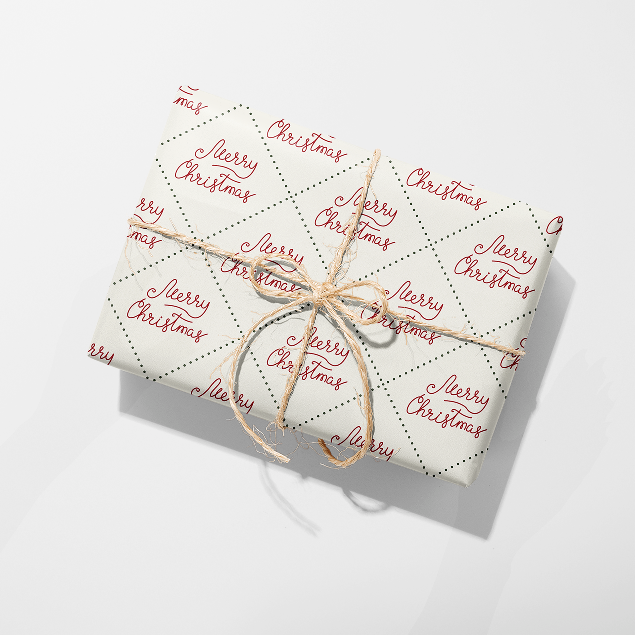Merry Christmas Stitching Wrapping Paper