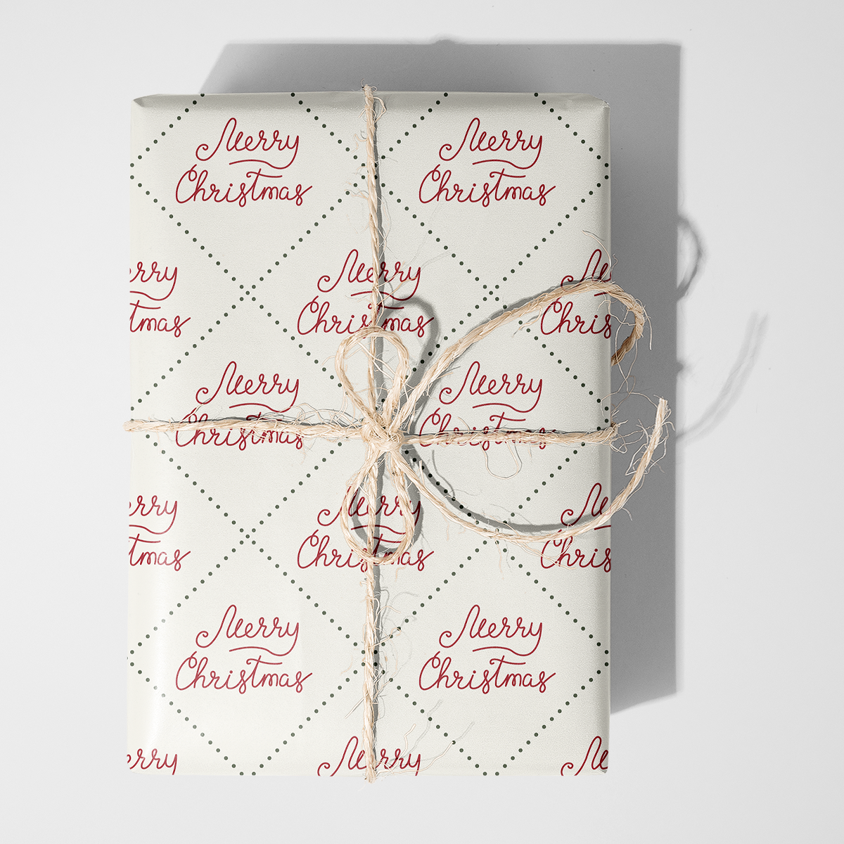Merry Christmas Stitching Wrapping Paper