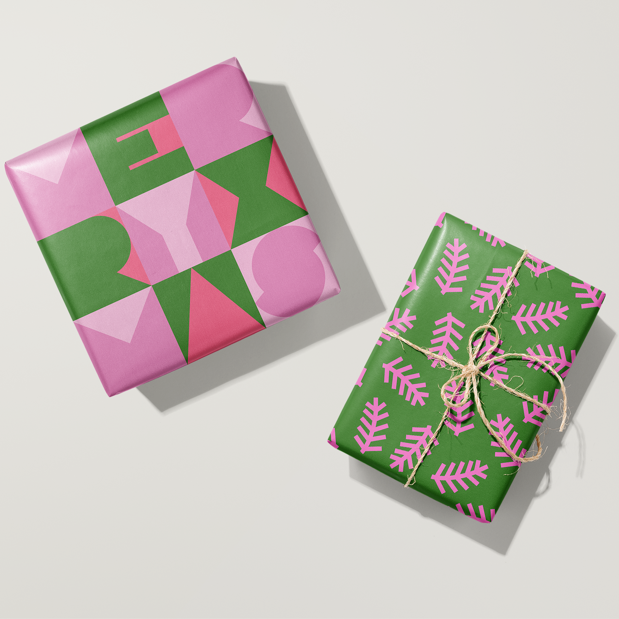 Pine Branches Wrapping Paper