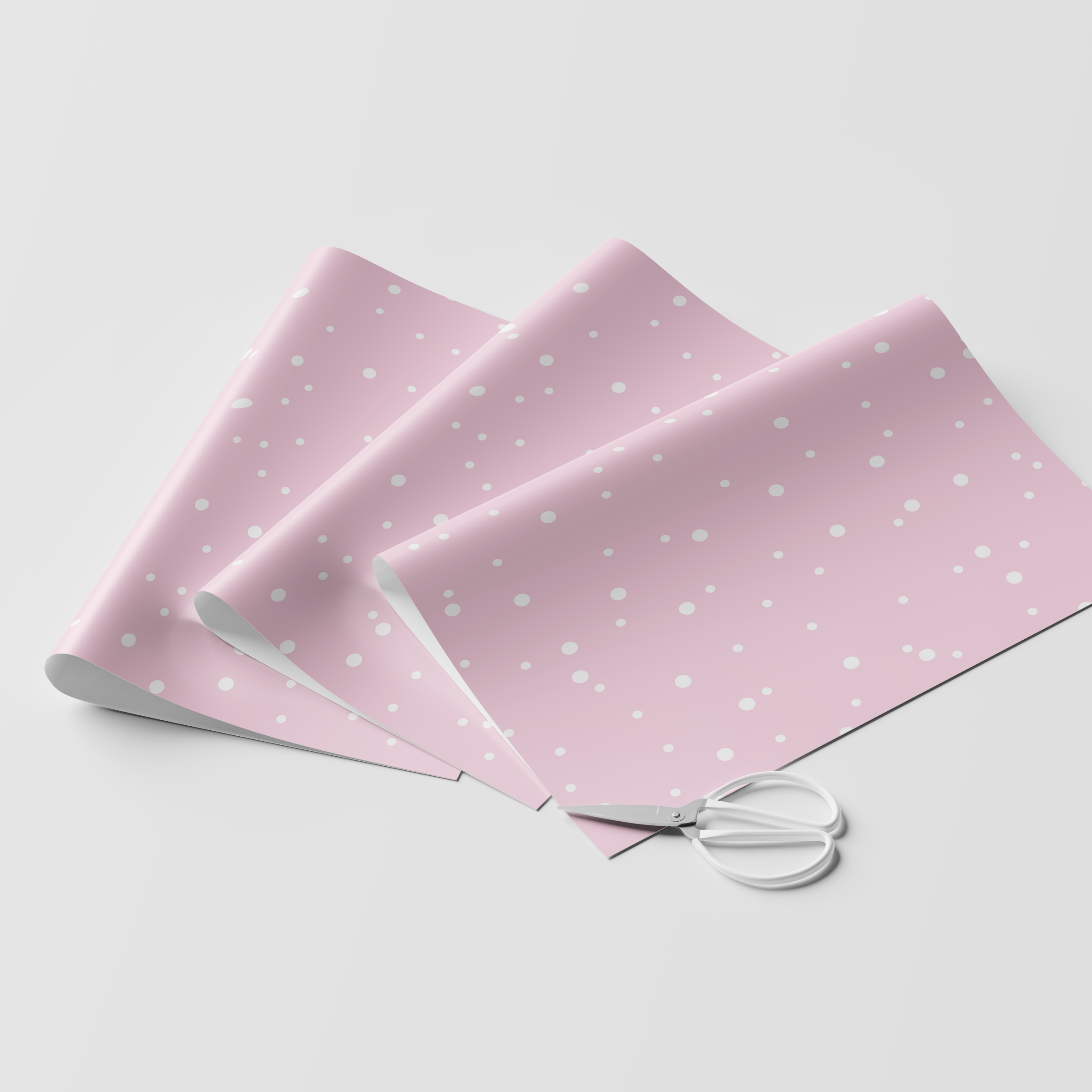 Pink Snow Wrapping Paper